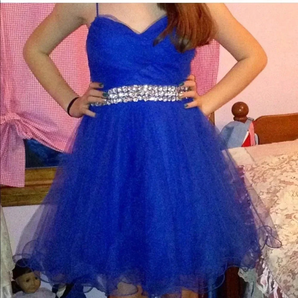 CITY STUDIO Blue Short Tulle Prom/Formal Dress 3 - Picture 8 of 8